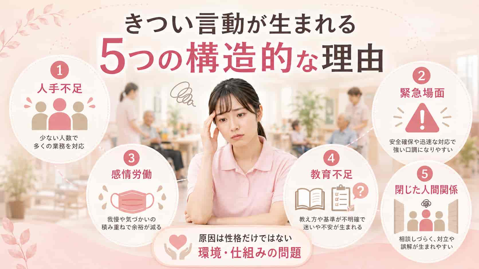 介護現場できつい言動が生まれる5つの構造的な理由