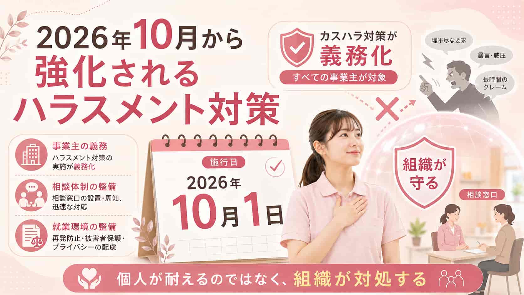 2026年10月から強化される介護現場のハラスメント対策