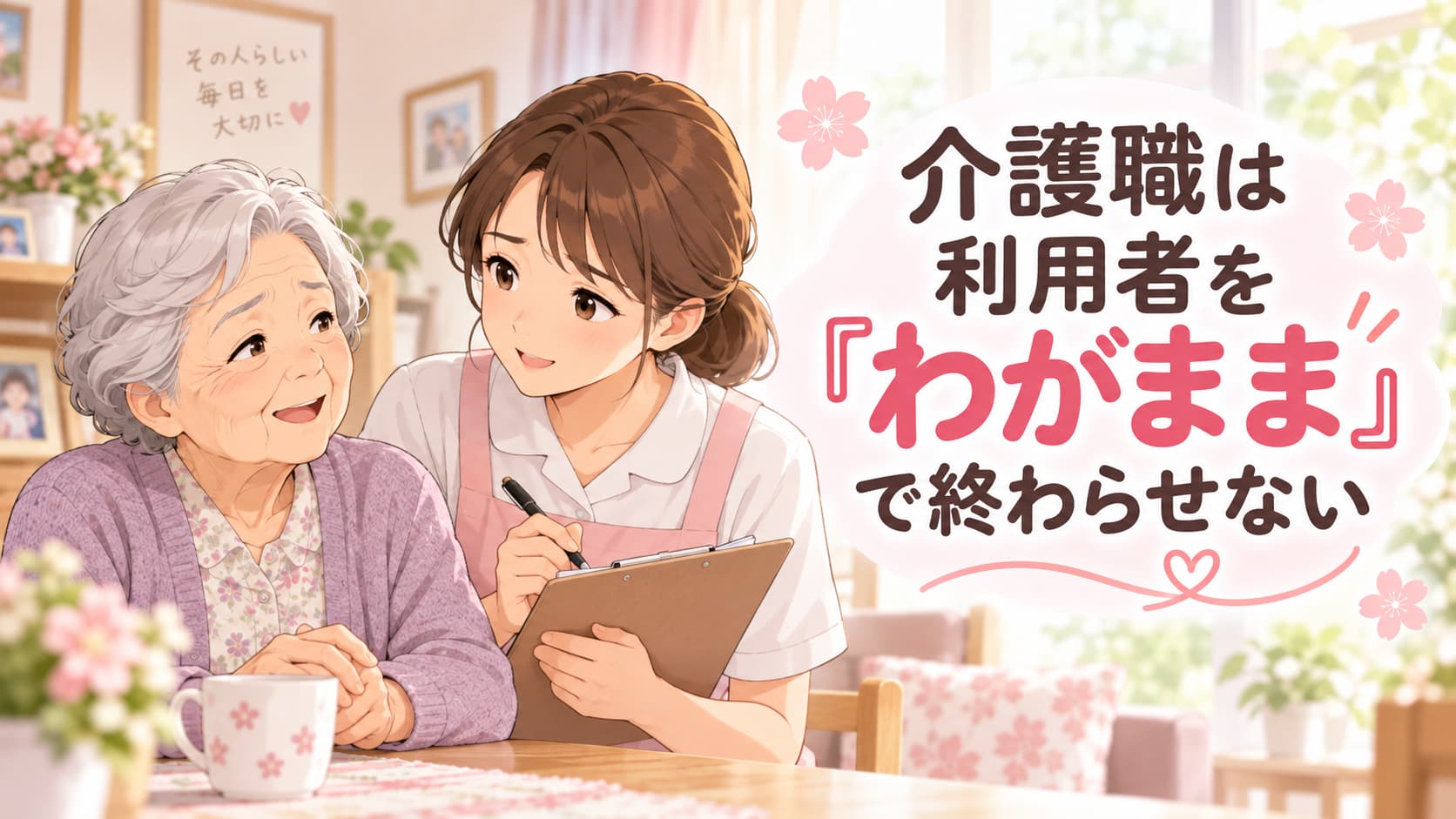 介護職は利用者をわがままで終わらせない