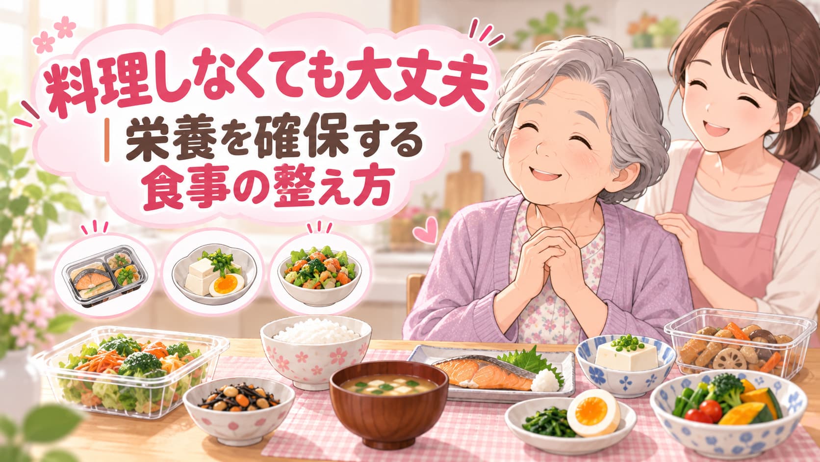 料理しなくても大丈夫 栄養を確保する食事の整え方