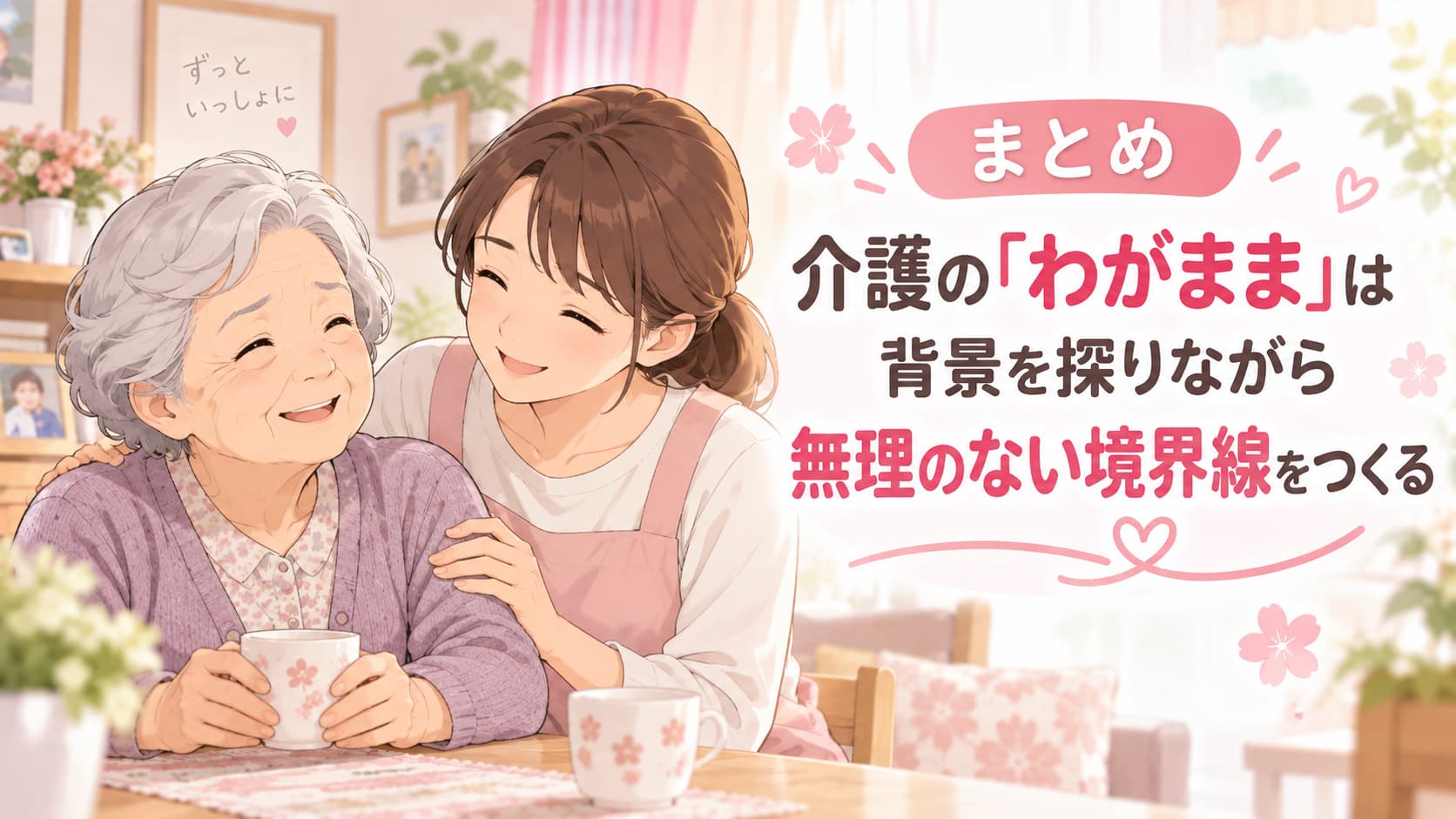 介護のわがままは背景を探りながら無理のない境界線をつくる