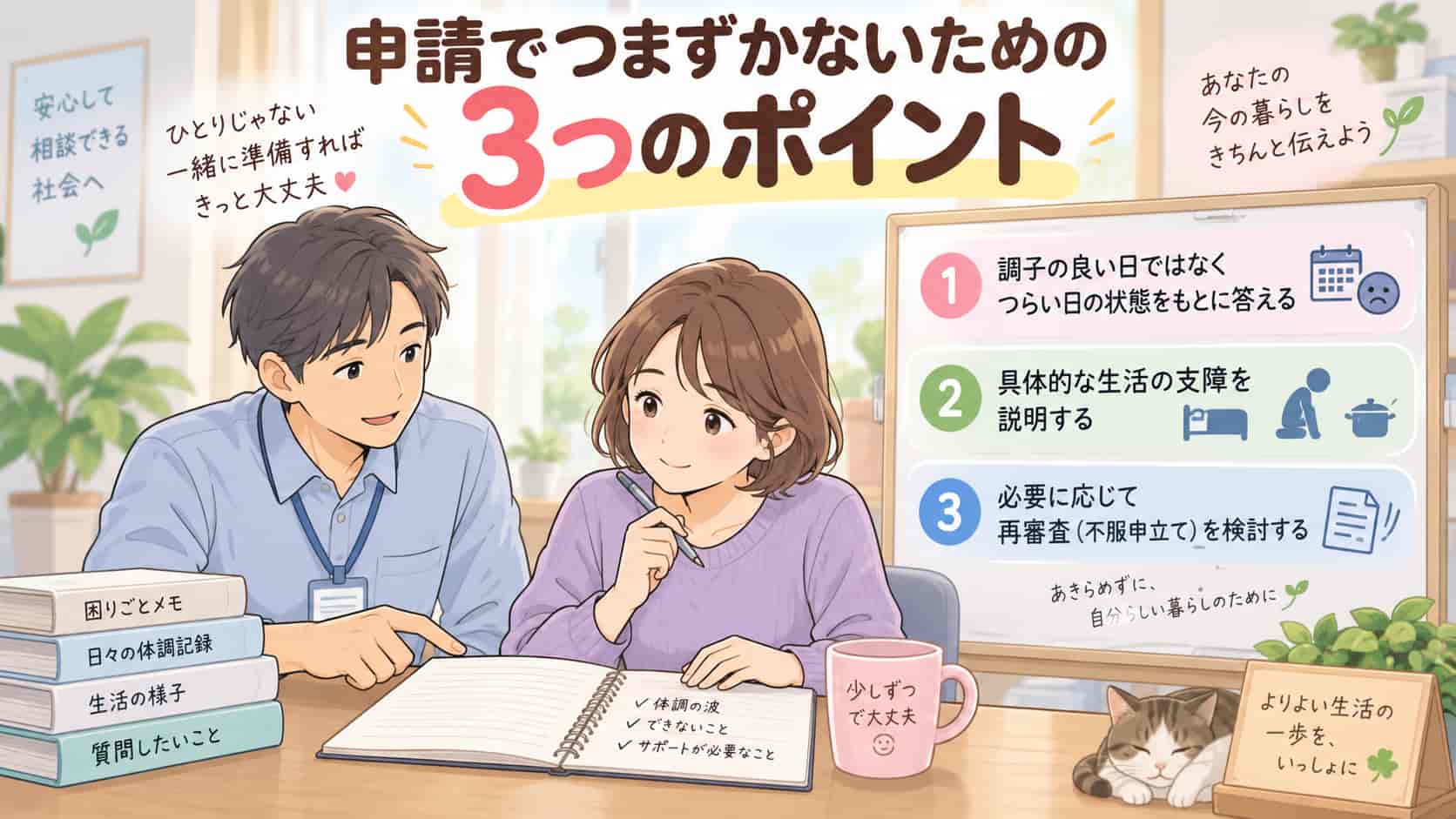 申請でつまずかないための3つのポイント