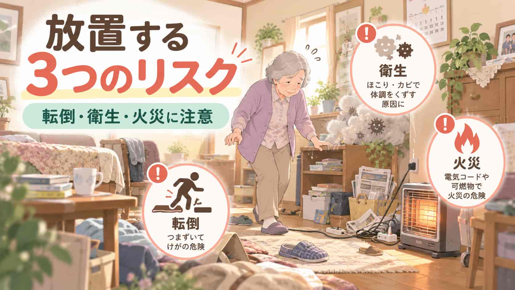 掃除できない部屋を放置する3つのリスク
