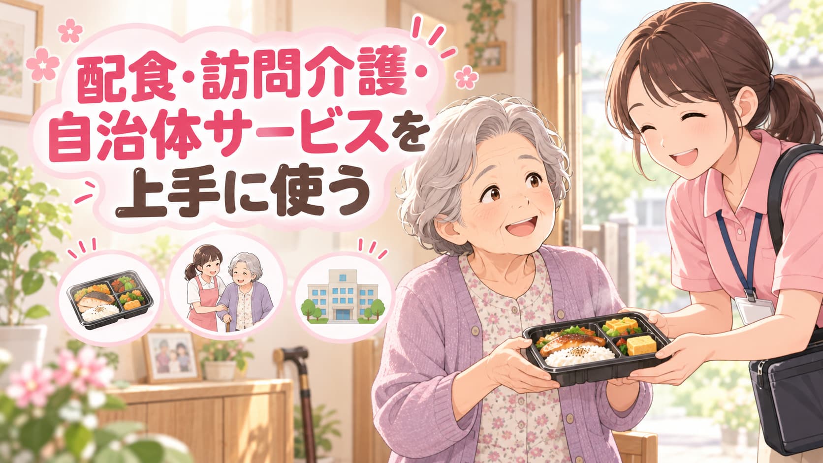配食 訪問介護 自治体サービスを上手に使う