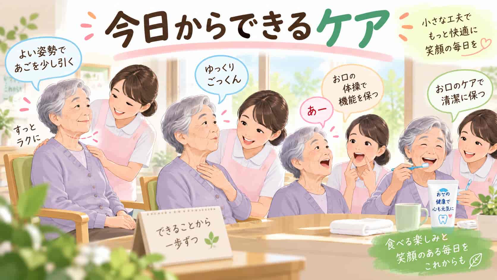 今日からできる、よだれを減らすためのケア