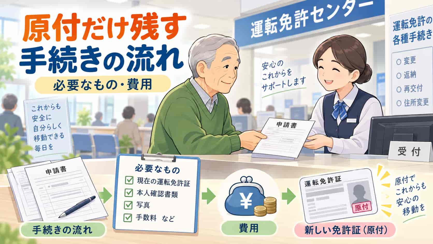 原付だけ残す手続きの流れ・必要なもの・費用