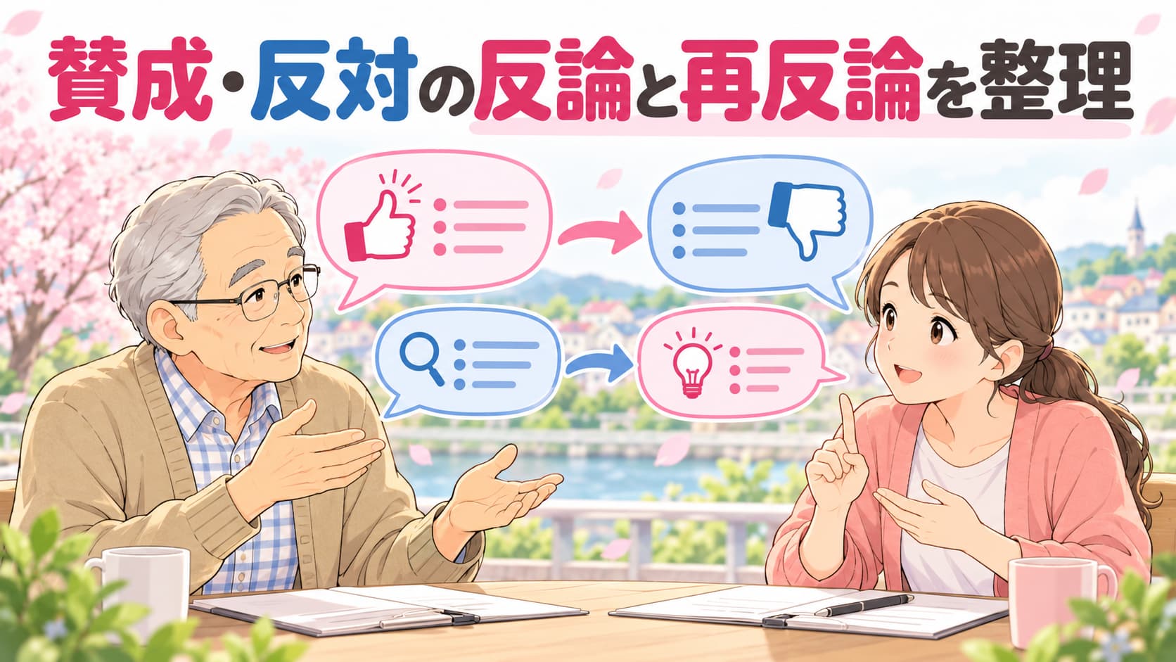 賛成・反対の反論と再反論を整理