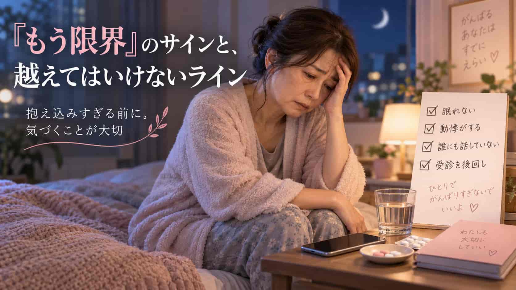 「もう限界」のサインと、越えてはいけないライン