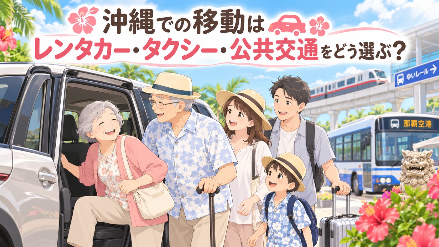 沖縄での移動はレンタカー・タクシー・公共交通をどう選ぶ