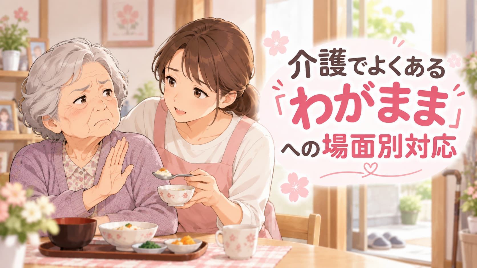 介護でよくあるわがままへの場面別対応