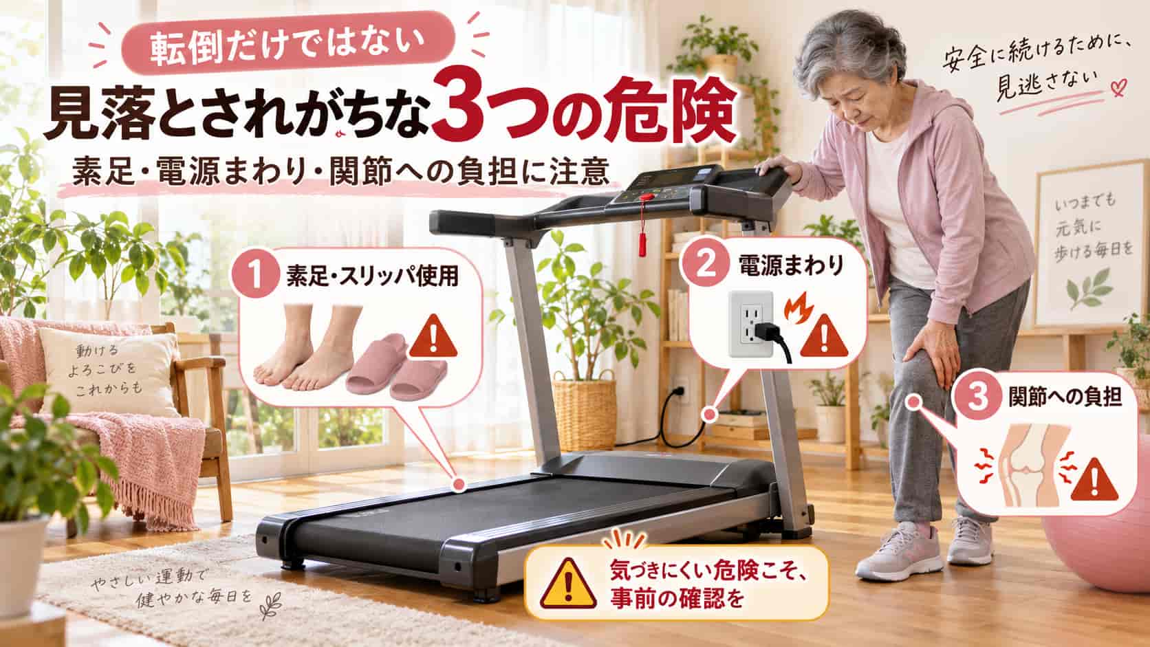 転倒だけではない。見落とされがちな3つの危険