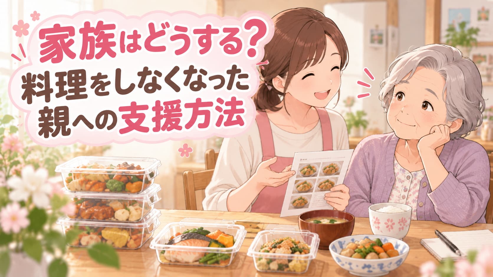 家族はどうする 料理をしなくなった親への支援方法